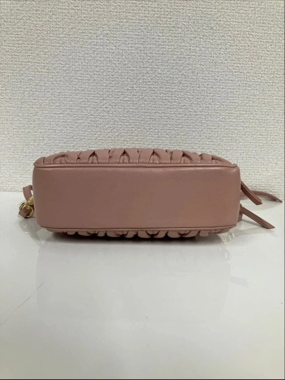 Miu Miu Pink Matelassé Leather Crossbody Bag